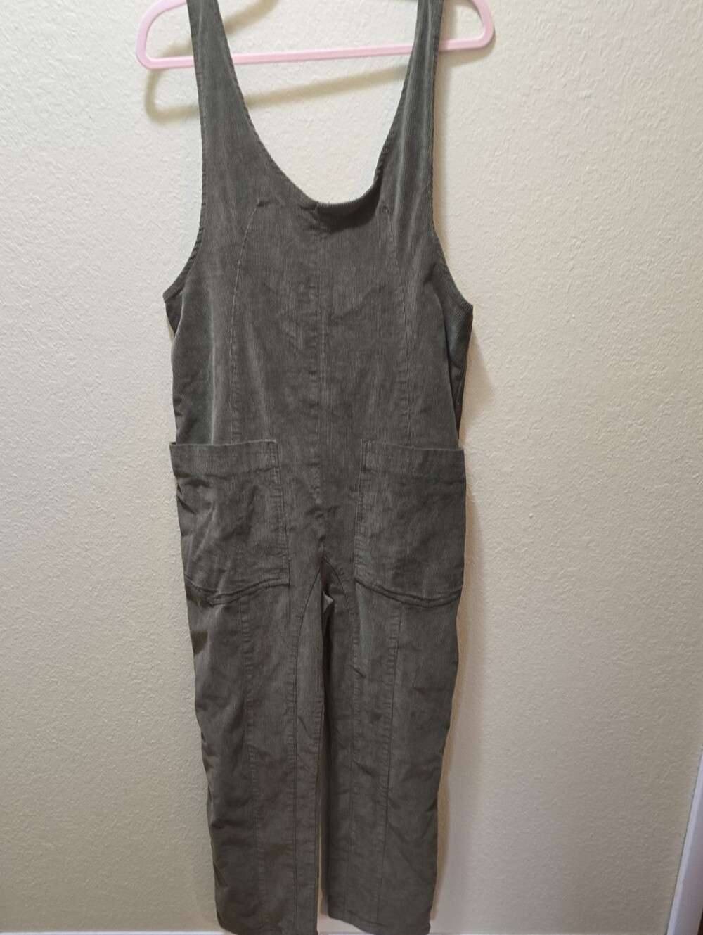 NWT Wish List/Jeans Olive Corduroy Overalls - Size Medium
